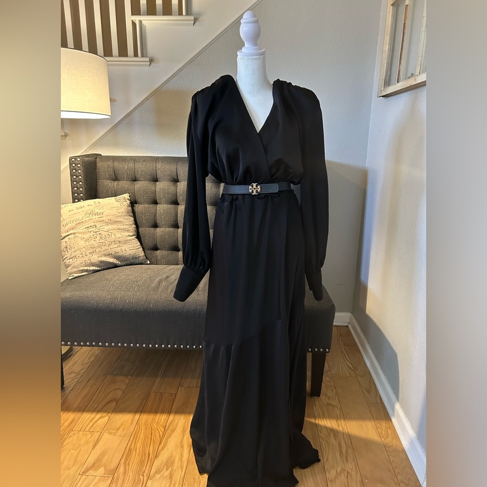 Satin maxi dress